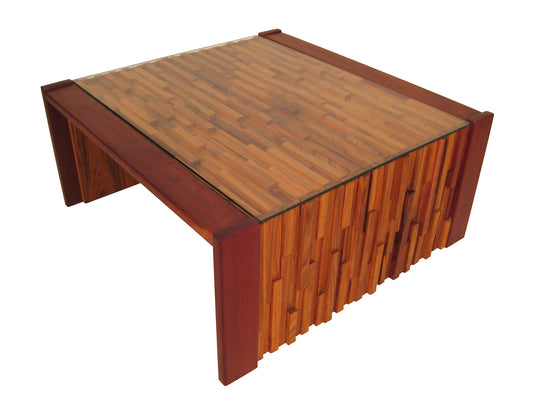 Pair Percival Lafer Brazilian Jacaranda and Rosewood End Tables