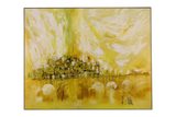 Lee Reynolds Abstract Cityscape Van Guard Painting