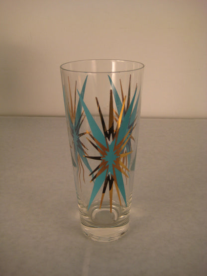 Set 8 Atomic Starburst Glasses with Caddy