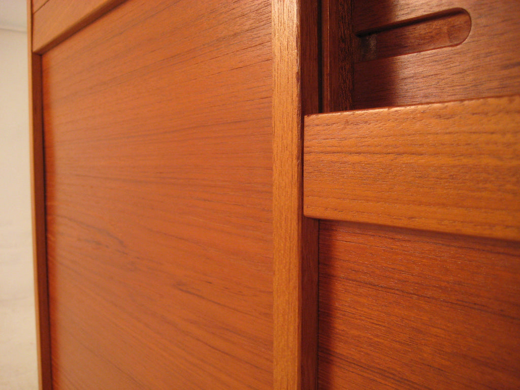 Teak file store cabinet