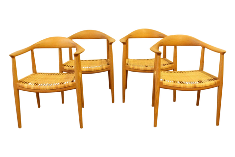 Hans Wegner For Johannes Hansen Round Chairs - 4