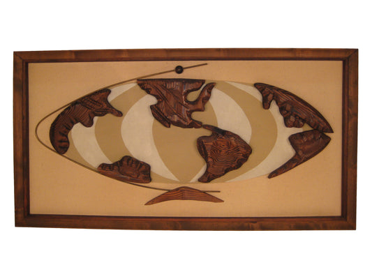 Original Witco World Map Wall Hanging